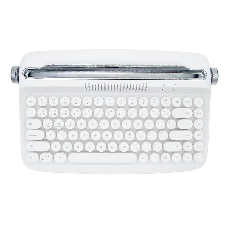 ACGAM ACTTO B303 Typewriter Retro Membrane Mechanical Keyboard - Thumbnail 2