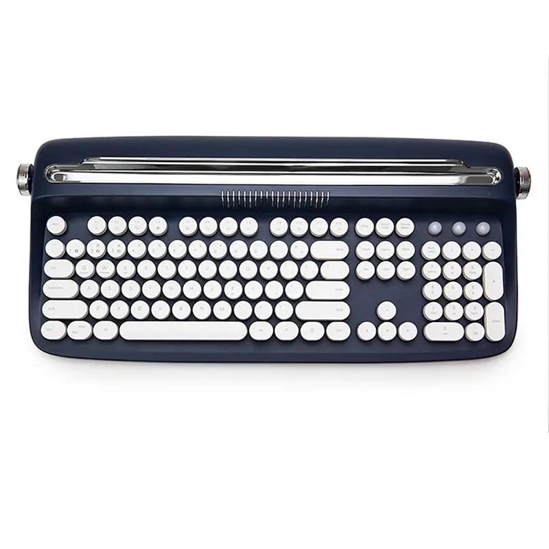 ACGAM ACTTO B503 Typewriter Retro Membrane Mechanical Keyboard - Thumbnail 3
