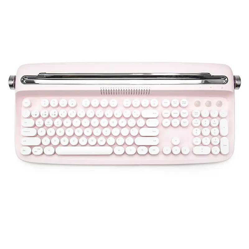 ACGAM ACTTO B503 Typewriter Retro Membrane Mechanical Keyboard - Thumbnail 4