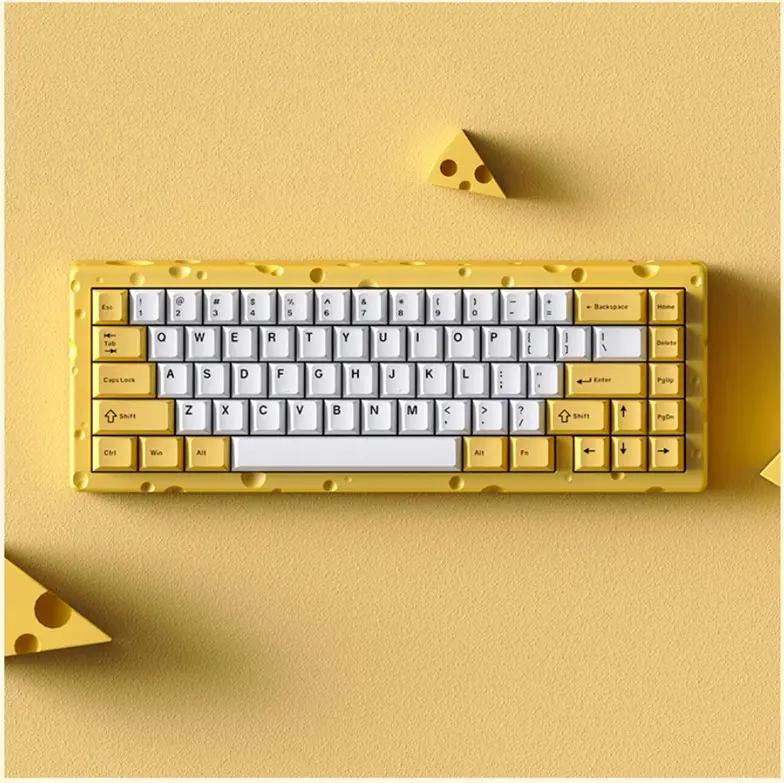 Ajazz AC067 Cheese Theme Mechanical Keyboard - Main Image