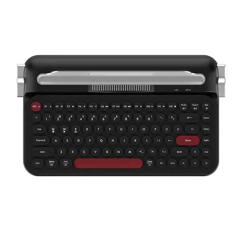 Ajazz AF84 Typewriter Membrane Retro Style Mechanical Keyboard - Thumbnail 3