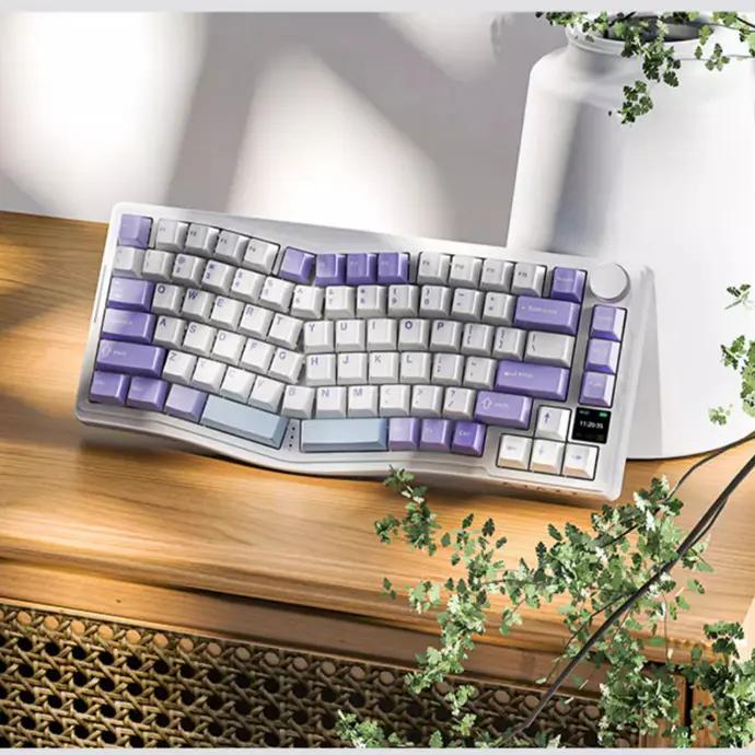 Ajazz AKS075 Ergonomic Mechanical Keyboard - Thumbnail 2