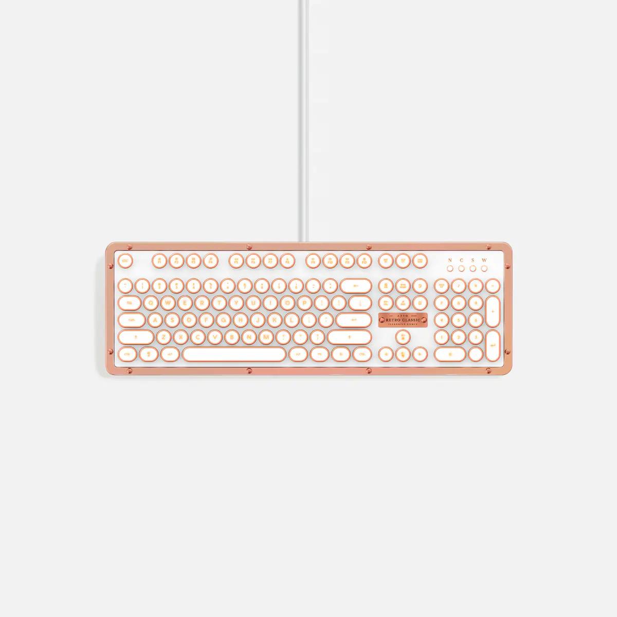 Azio Retro Classic USB Mechanical Keyboard - Thumbnail 4