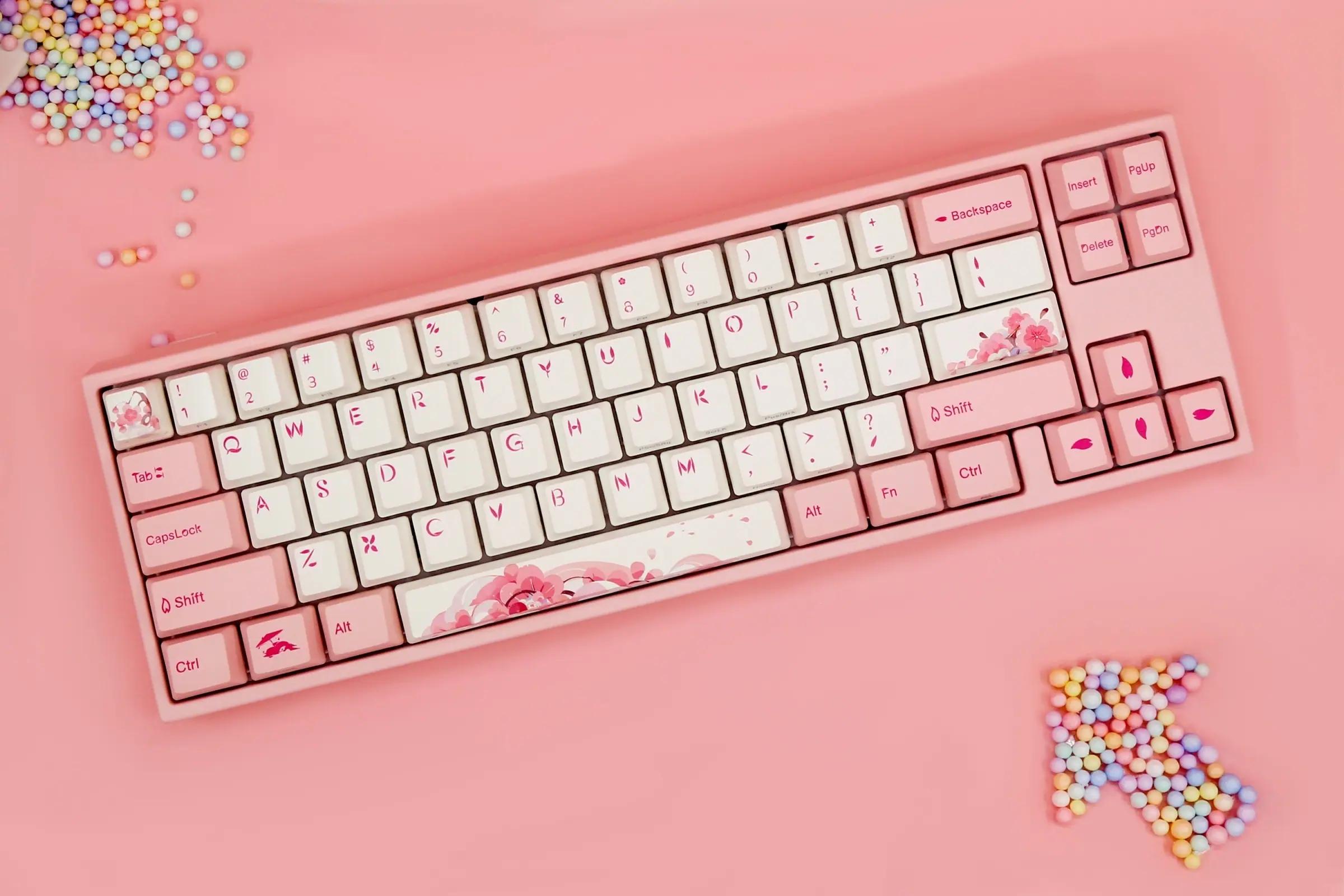 Ducky Miya Pro Sakura Round 2 Mechanical Keyboard - Main Image