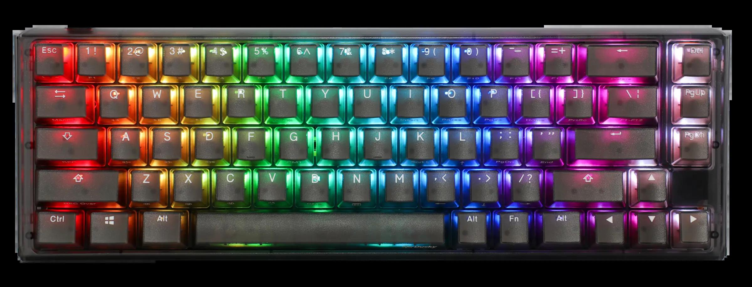 Ducky One 3 SF Aura Clear Mechanical Keyboard - Thumbnail 2
