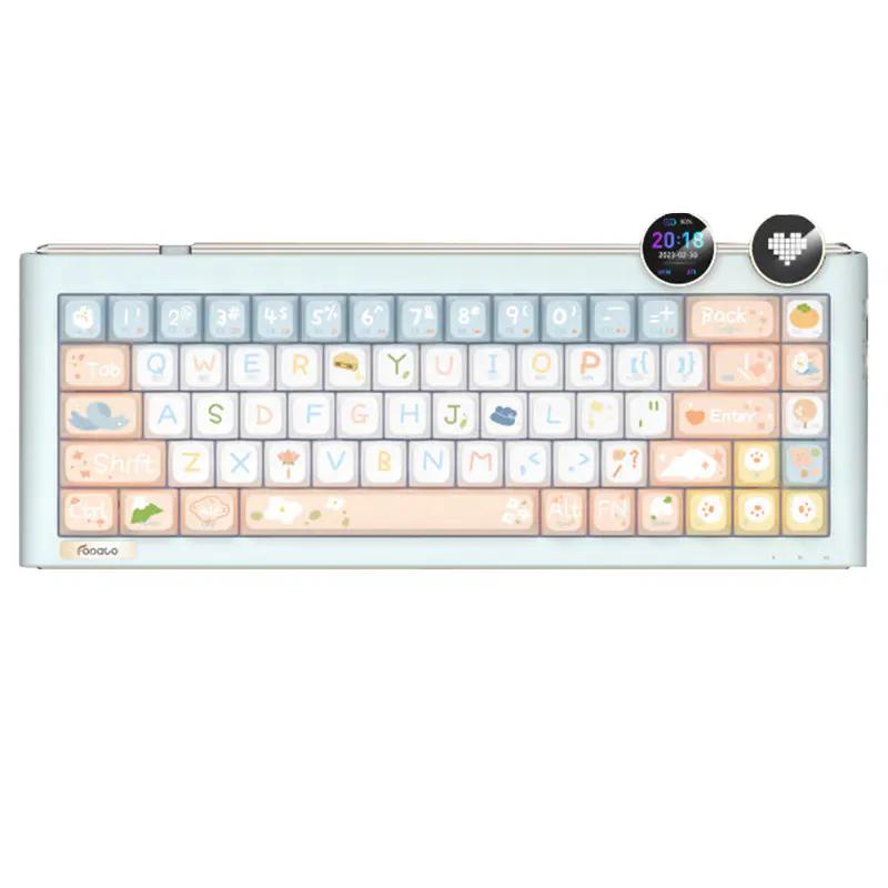Fopato D68 Playful Cute Mechanical Keyboard - Thumbnail 2