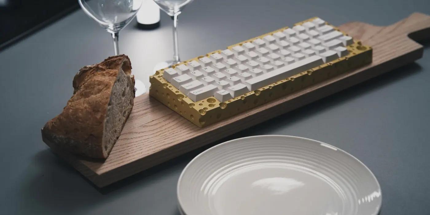 Keebwerk Swiss Cheeseboard Mechanical Keyboard - Main Image