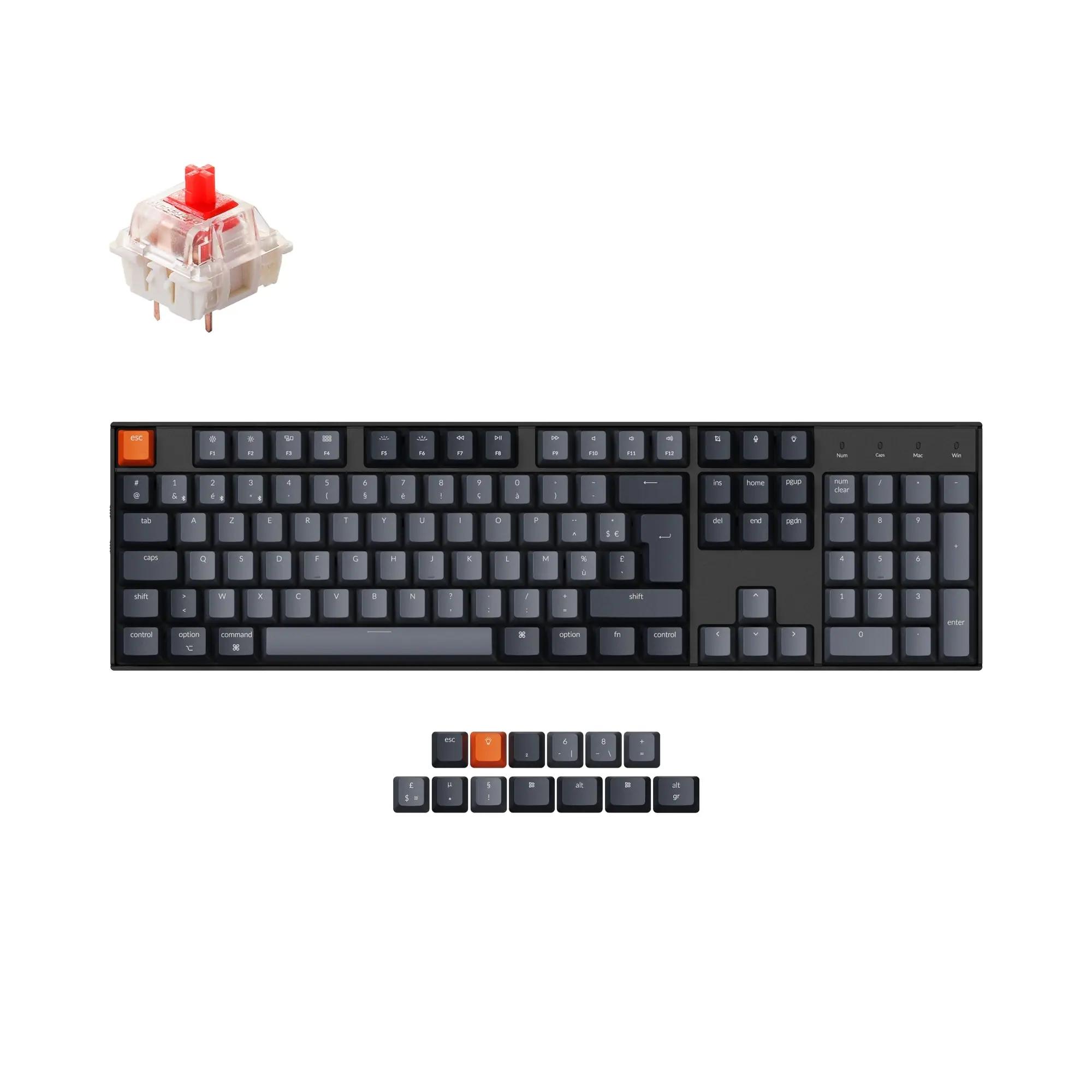 Keychron K10 France ISOFR Mechanical Keyboard - Main Image