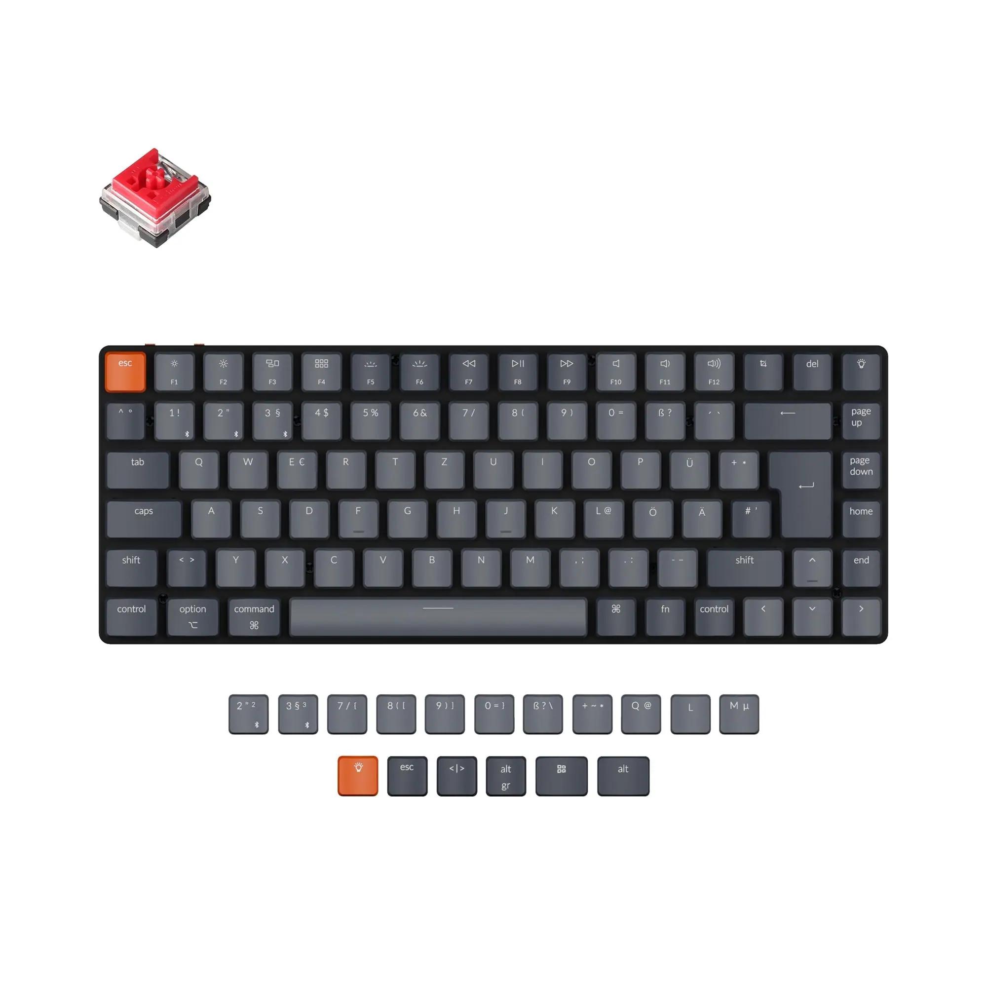 Keychron K3 Ultraslim German ISODE Version 2 Mechanical Keyboard - Thumbnail 2