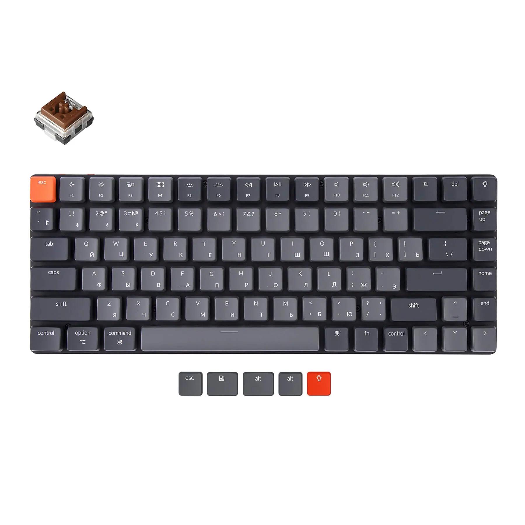 Keychron K3 Ultraslim Russian RU Version 2 Mechanical Keyboard - Thumbnail 2