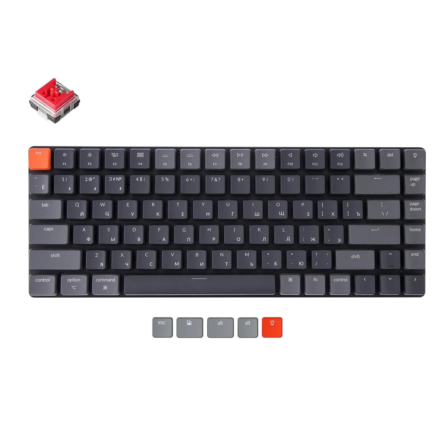Keychron K3 Ultraslim Russian RU Version 2 Mechanical Keyboard - Thumbnail 2