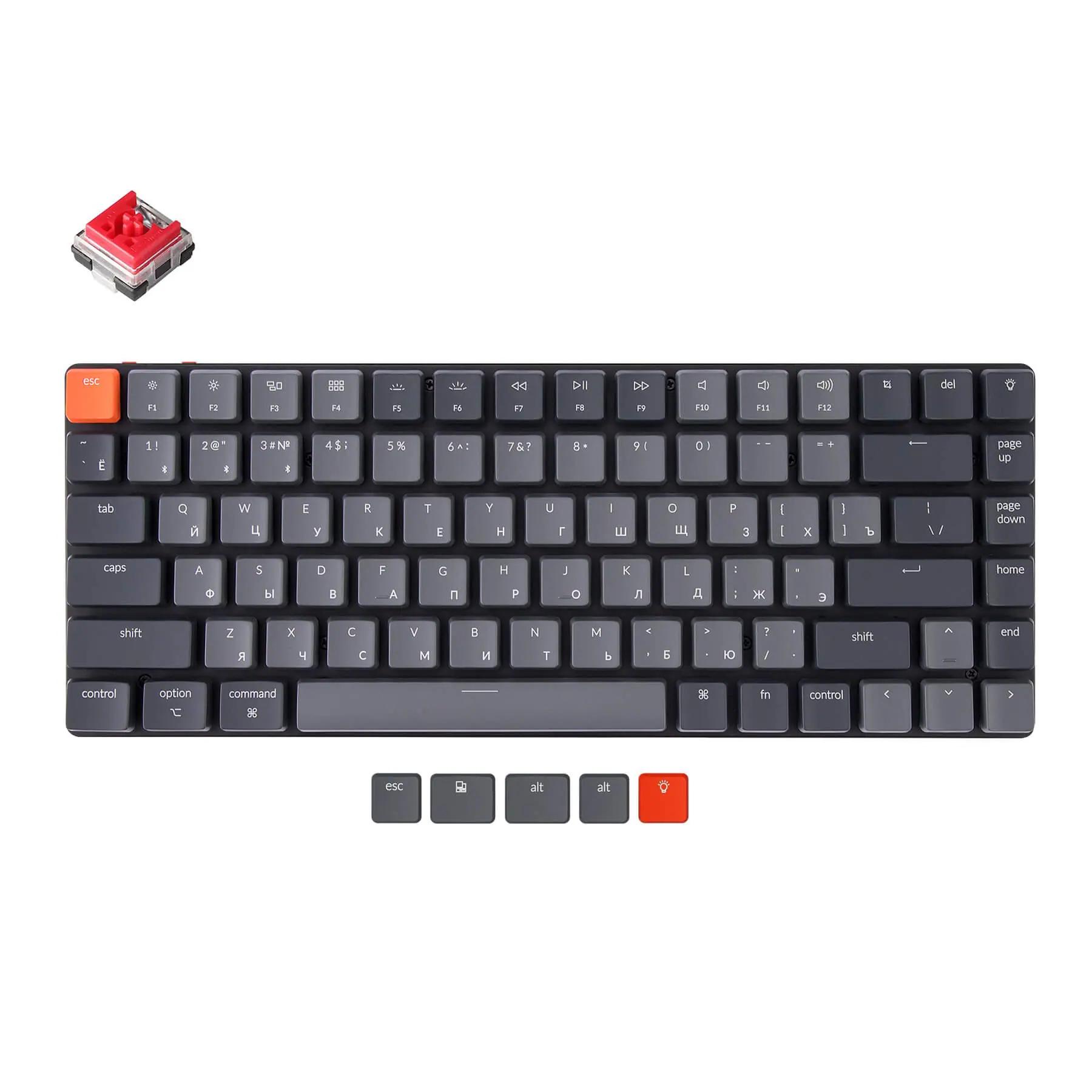 Keychron K3 Ultraslim Russian RU Version 2 Mechanical Keyboard - Main Image