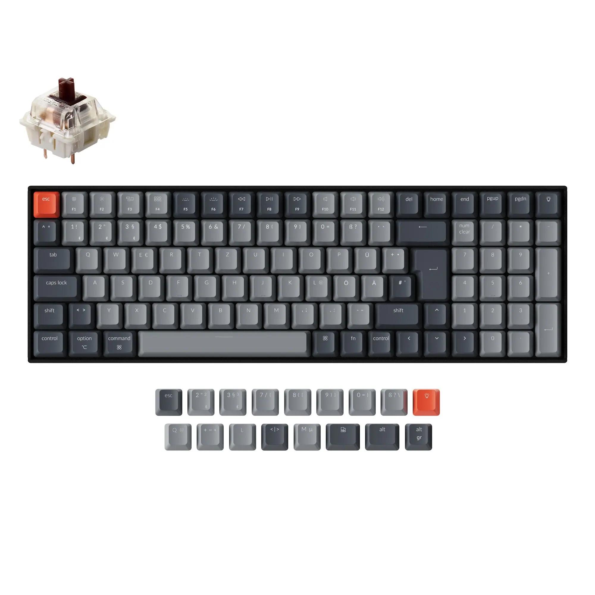Keychron K4 German ISODE Version 2 Mechanical Keyboard - Thumbnail 2