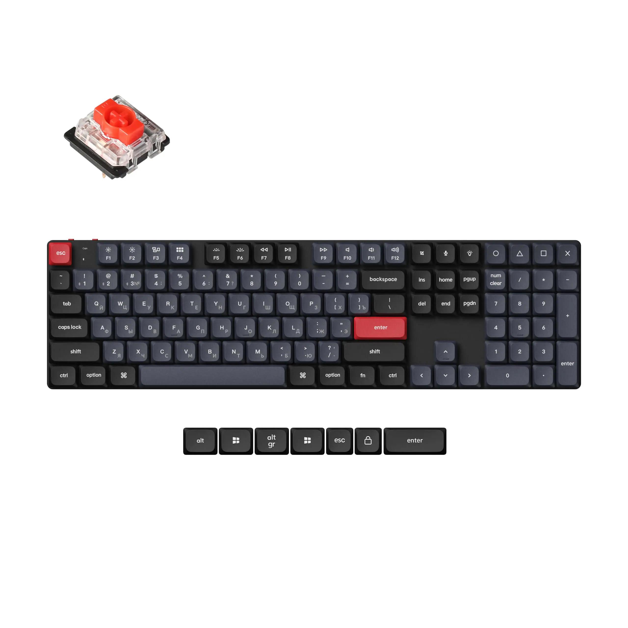 Keychron K5 Pro Russian RU Mechanical Keyboard - Main Image