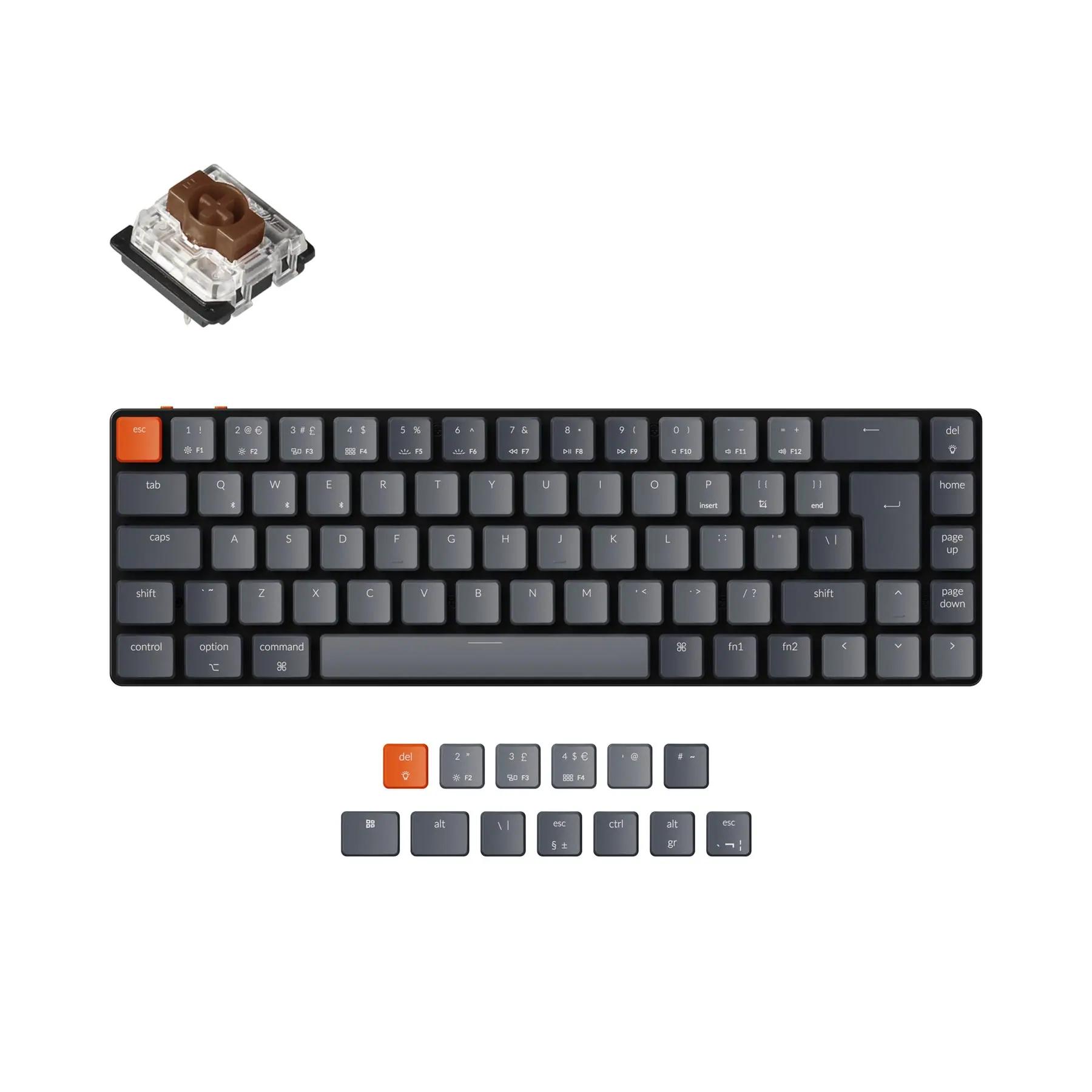 Keychron K7 Ultraslim UK Mechanical Keyboard - Thumbnail 2