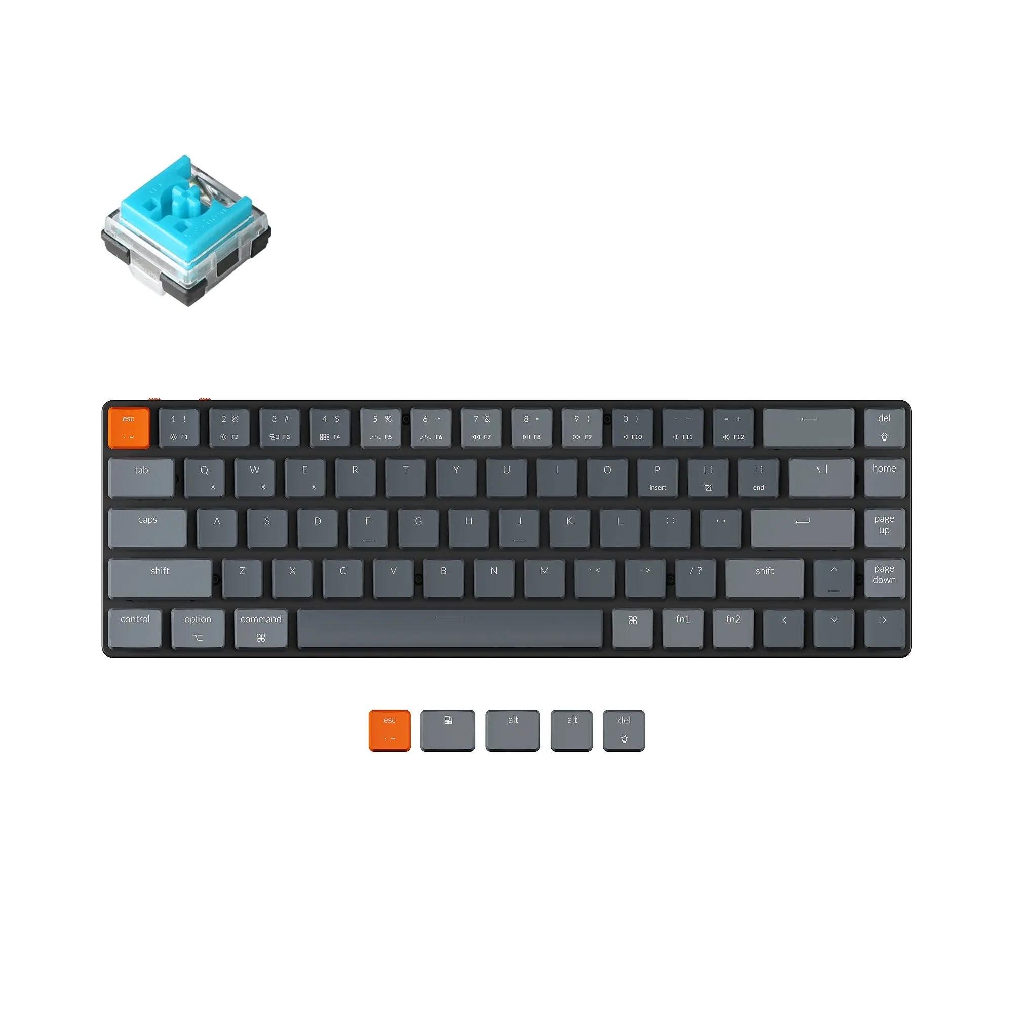 Keychron K7 Ultraslim US Mechanical Keyboard - Thumbnail 2