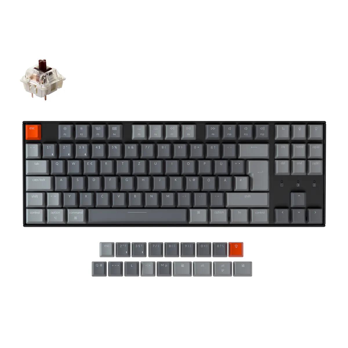 Keychron K8 German ISODE Mechanical Keyboard - Thumbnail 2