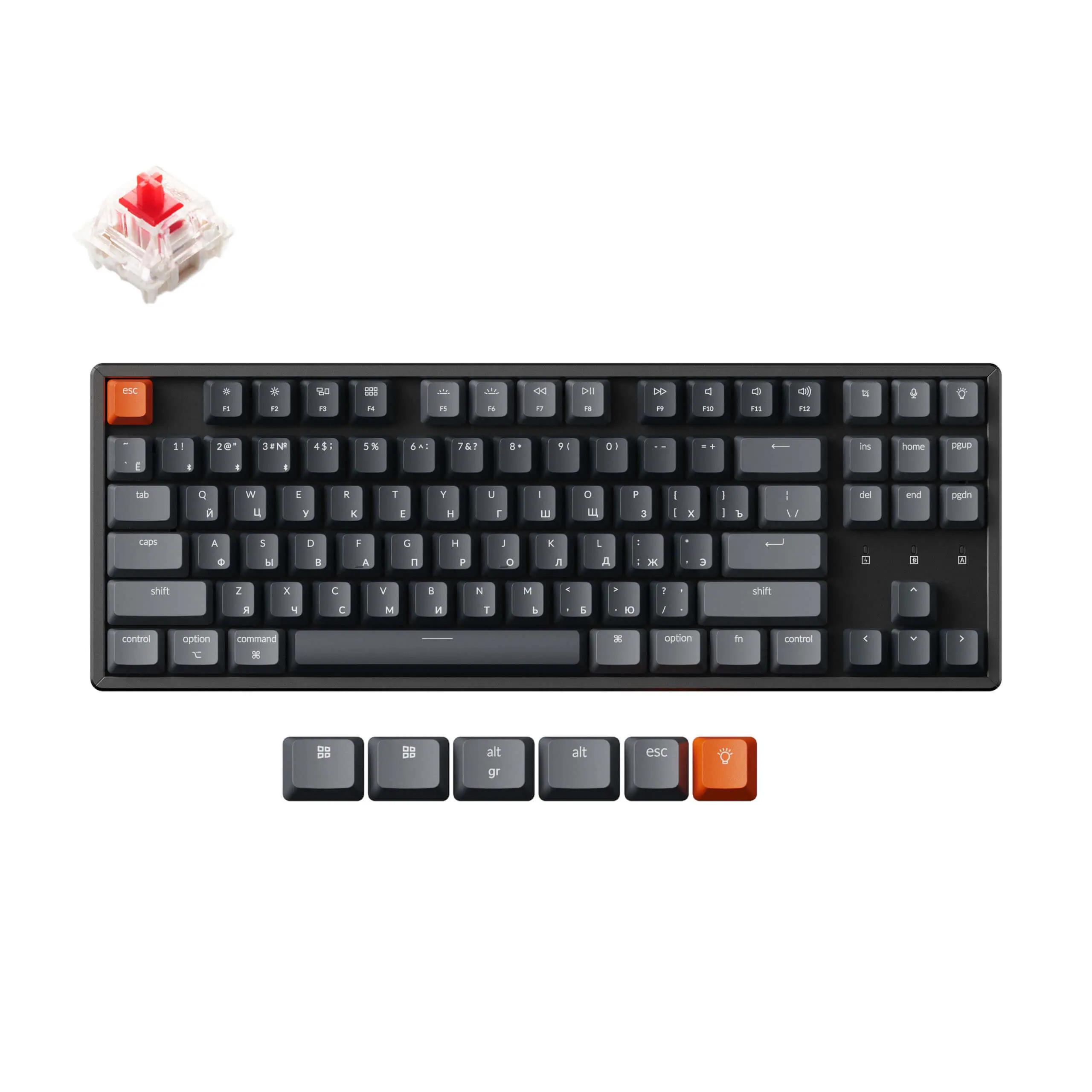 Keychron K8 Russian RU Mechanical Keyboard - Main Image