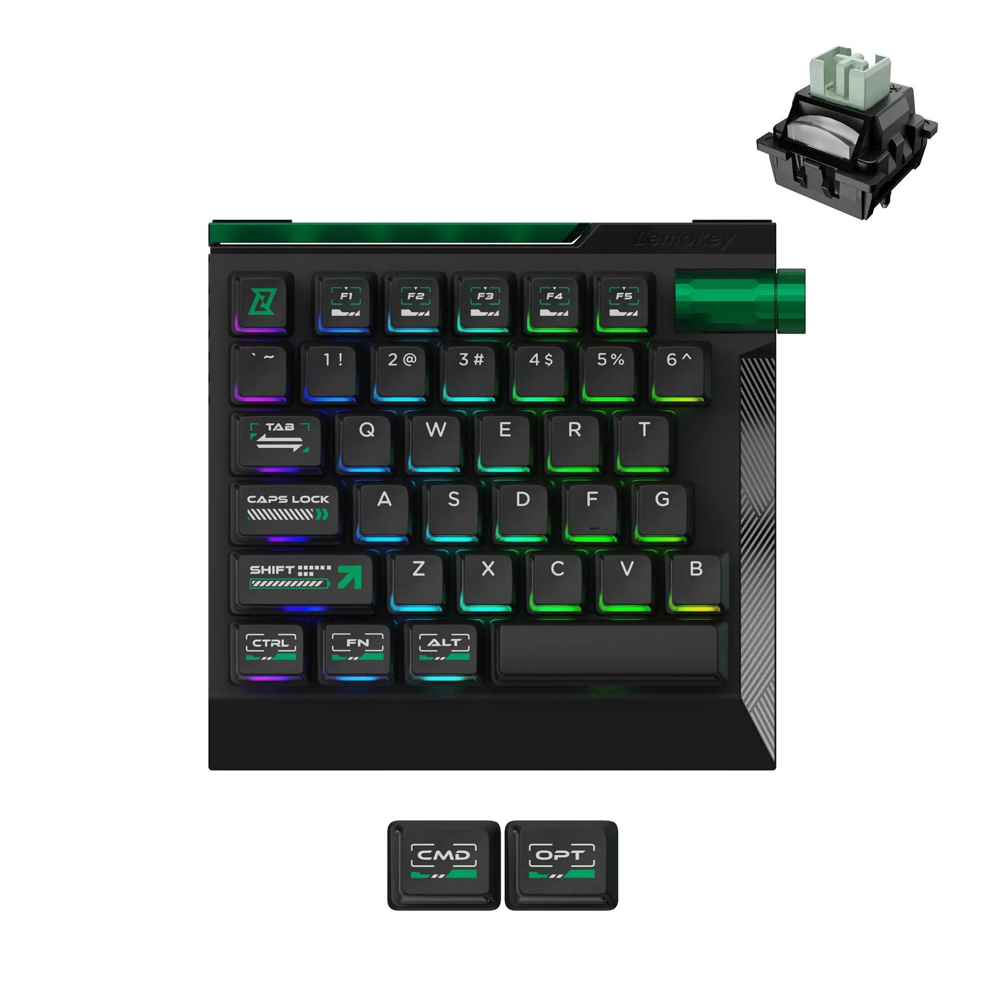 Keychron Lemokey L0 HE One Handed Mechanical Keyboard - Main Image