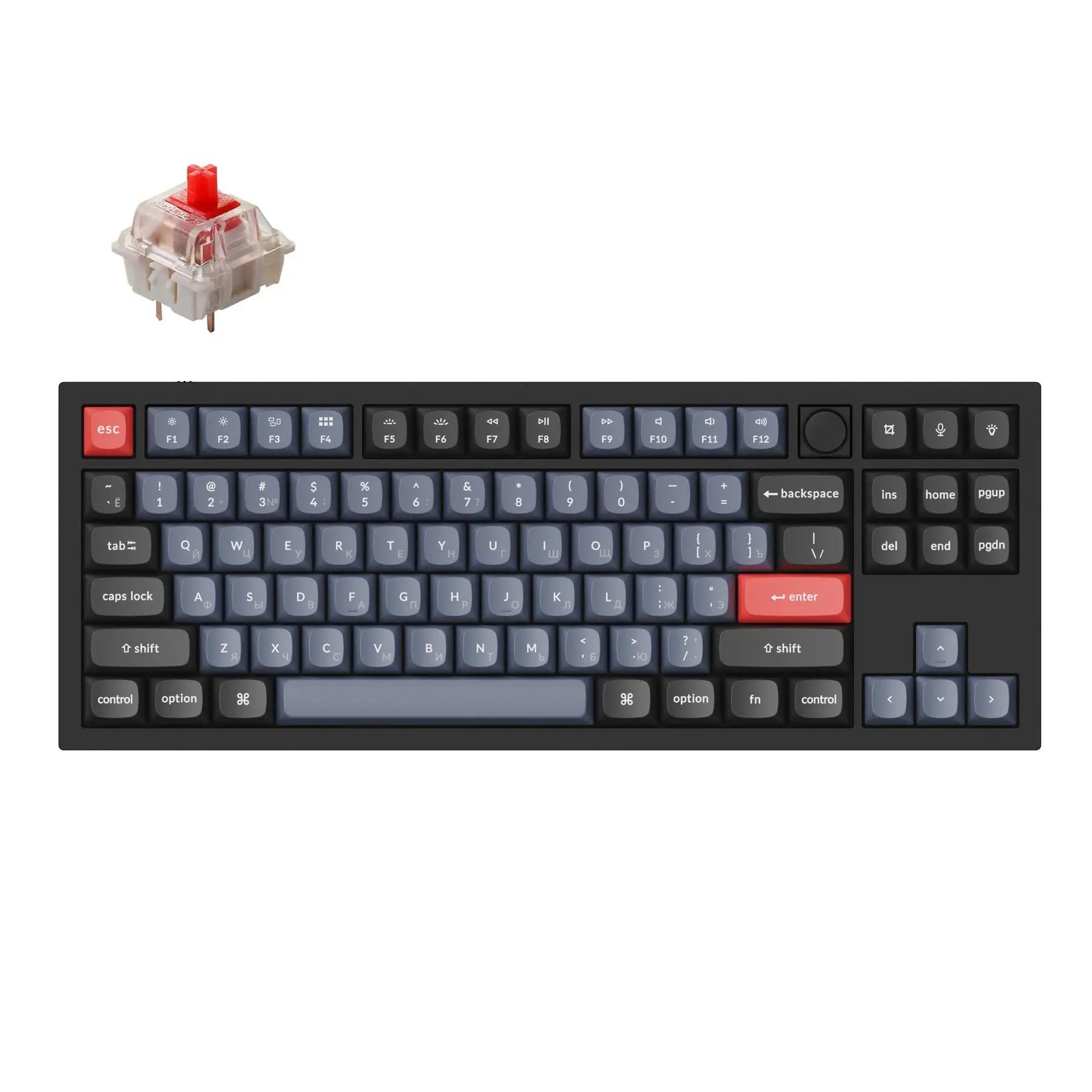 Keychron Q3 Russian RU Mechanical Keyboard - Main Image