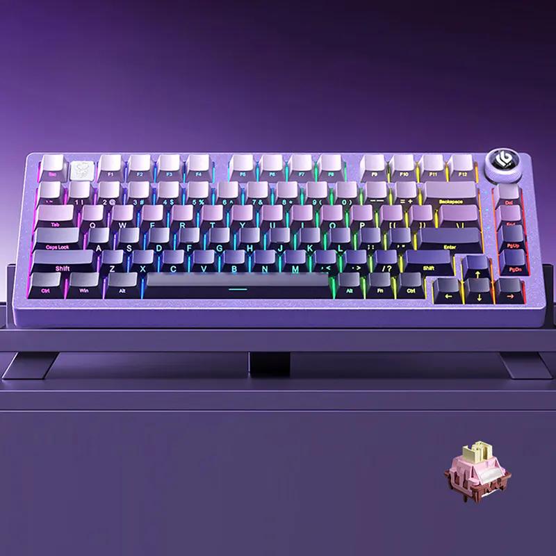 Leobog Hi75 Glitter Gradient SidePrinted Typing Sound Keyboard - Thumbnail 2