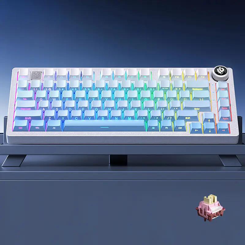 Leobog Hi75 Glitter Gradient SidePrinted Typing Sound Keyboard - Thumbnail 3