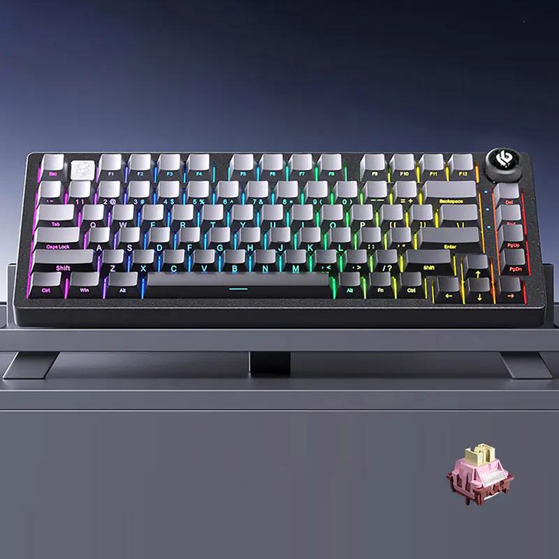 Leobog Hi75 Glitter Gradient SidePrinted Typing Sound Keyboard - Main Image