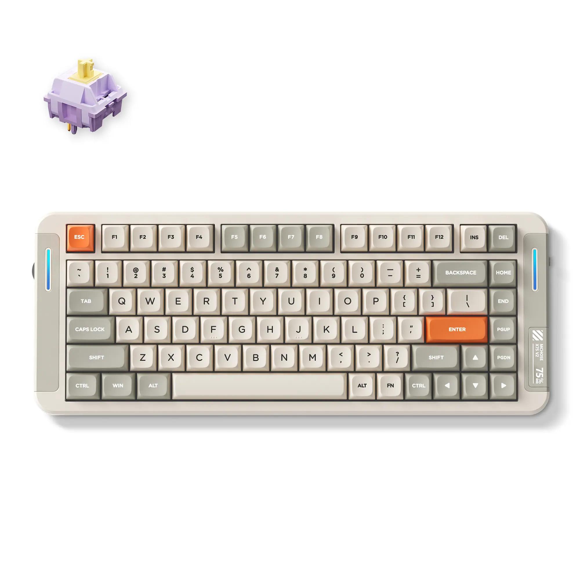 MCHOSE X75 V2 Office Mechanical Keyboard - Thumbnail 3
