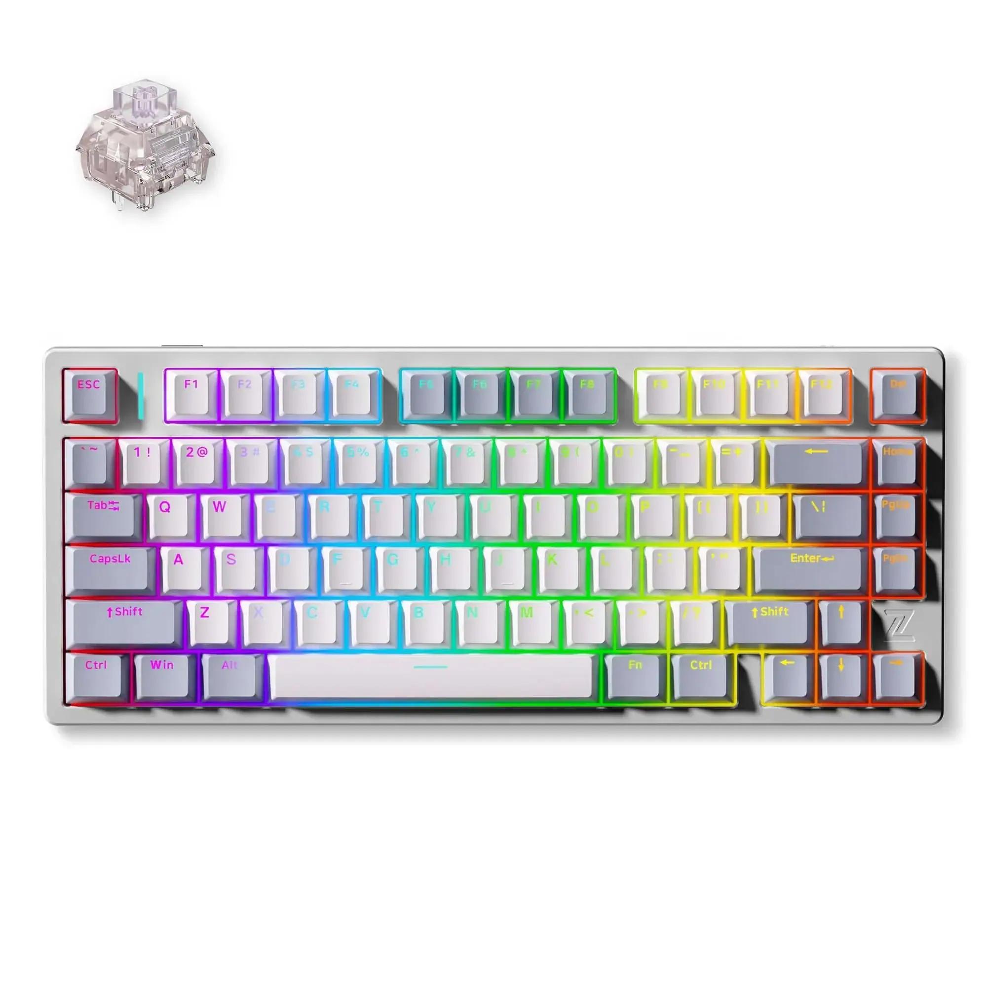 MCHOSE Z75 Metal Top Cover Mechanical Keyboard - Thumbnail 4