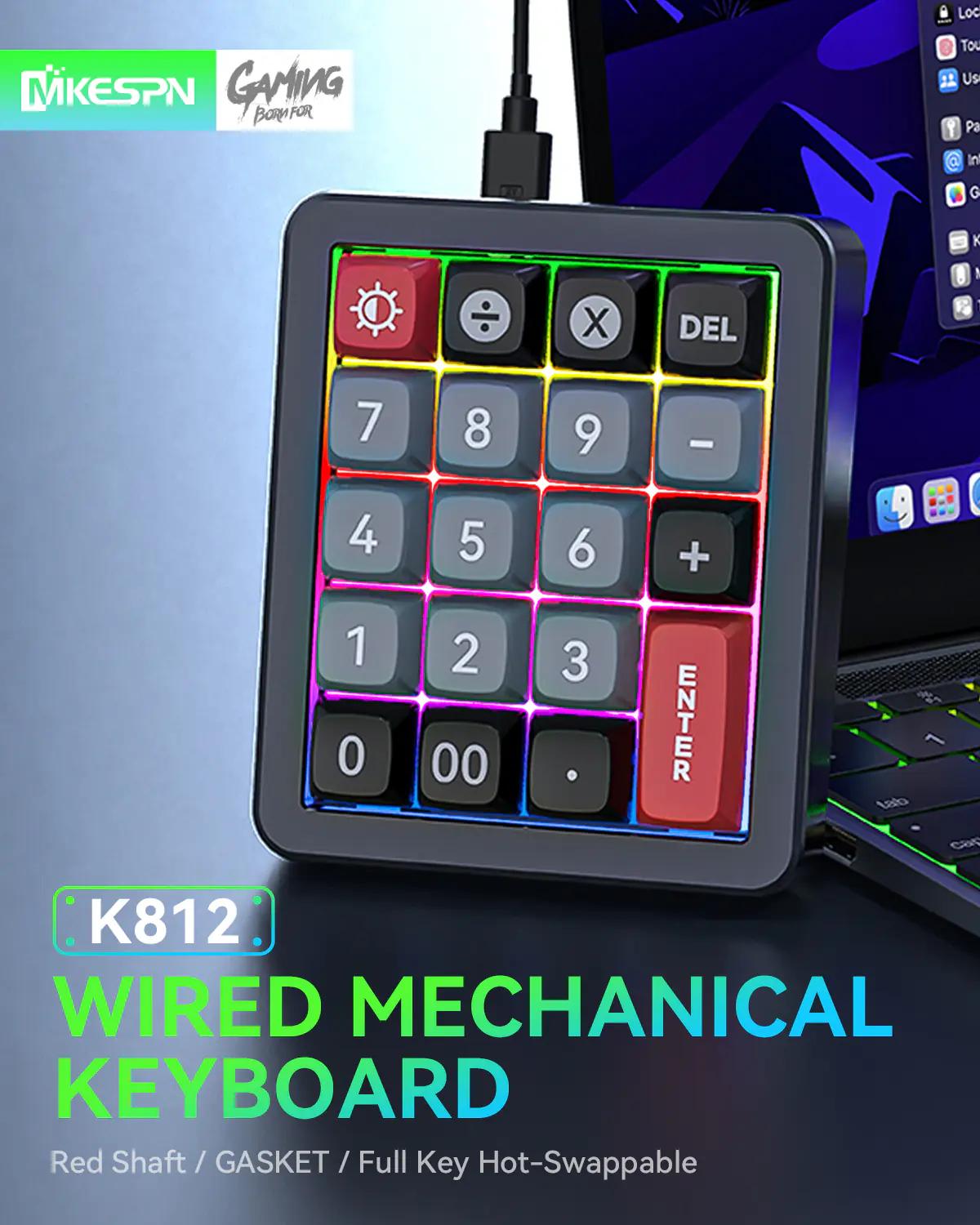 MKESPN K812 Macro Defined Mechanical Keyboard - Main Image