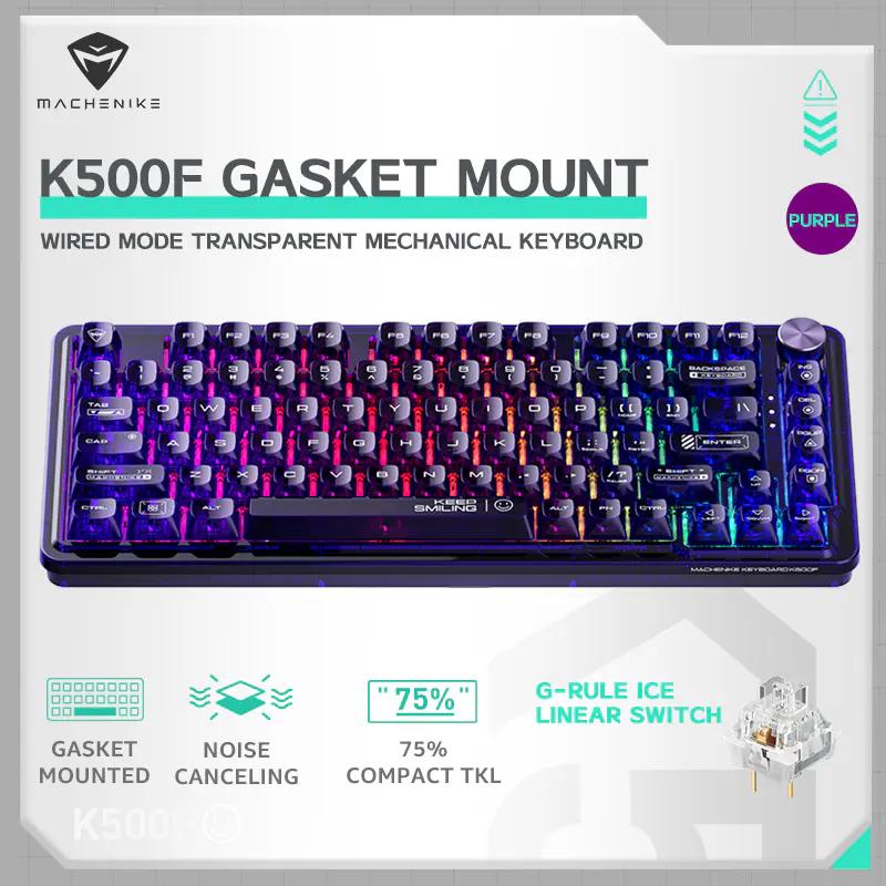 Machenike K500FB81 Clear Mechanical Keyboard - Main Image