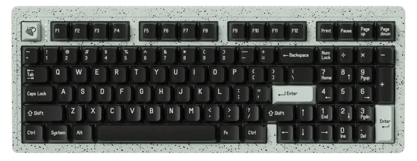 MelGeek Modern97 Fountain Mechanical Keyboard - Main Image
