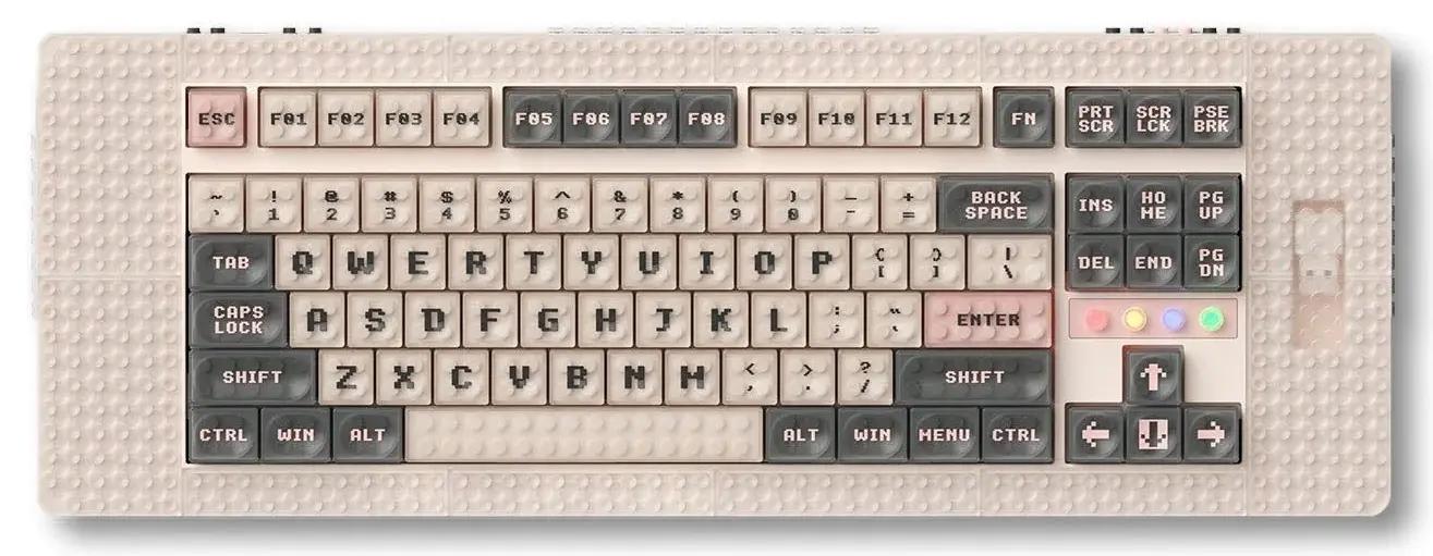 MelGeek Pixel Christian Brick Mechanical Keyboard - Main Image