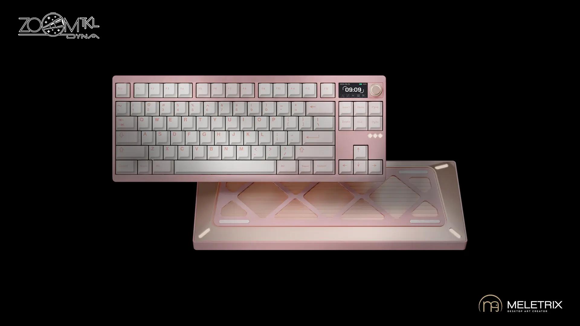 Meletrix ZOOM DYNA Strawberry Icecream Mechanical Keyboard - Main Image