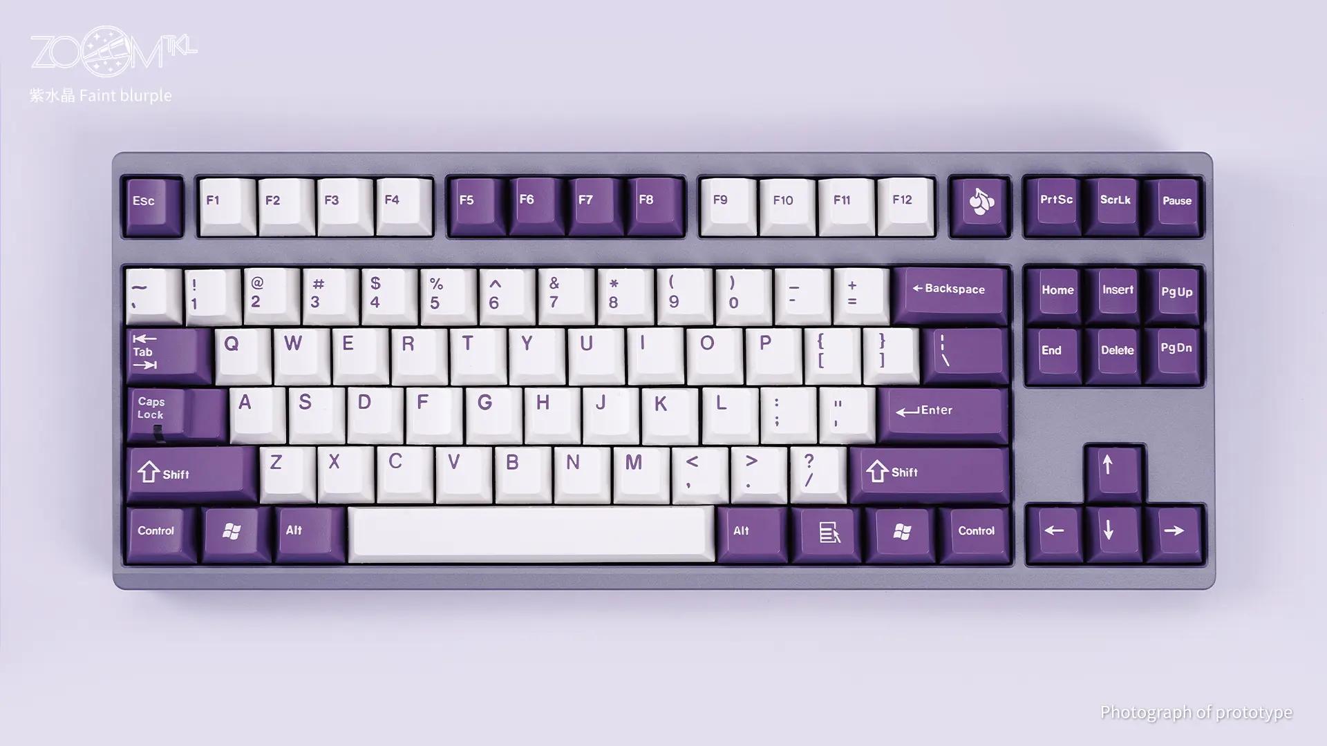Meletrix ZOOM Faint Blurple Mechanical Keyboard - Main Image