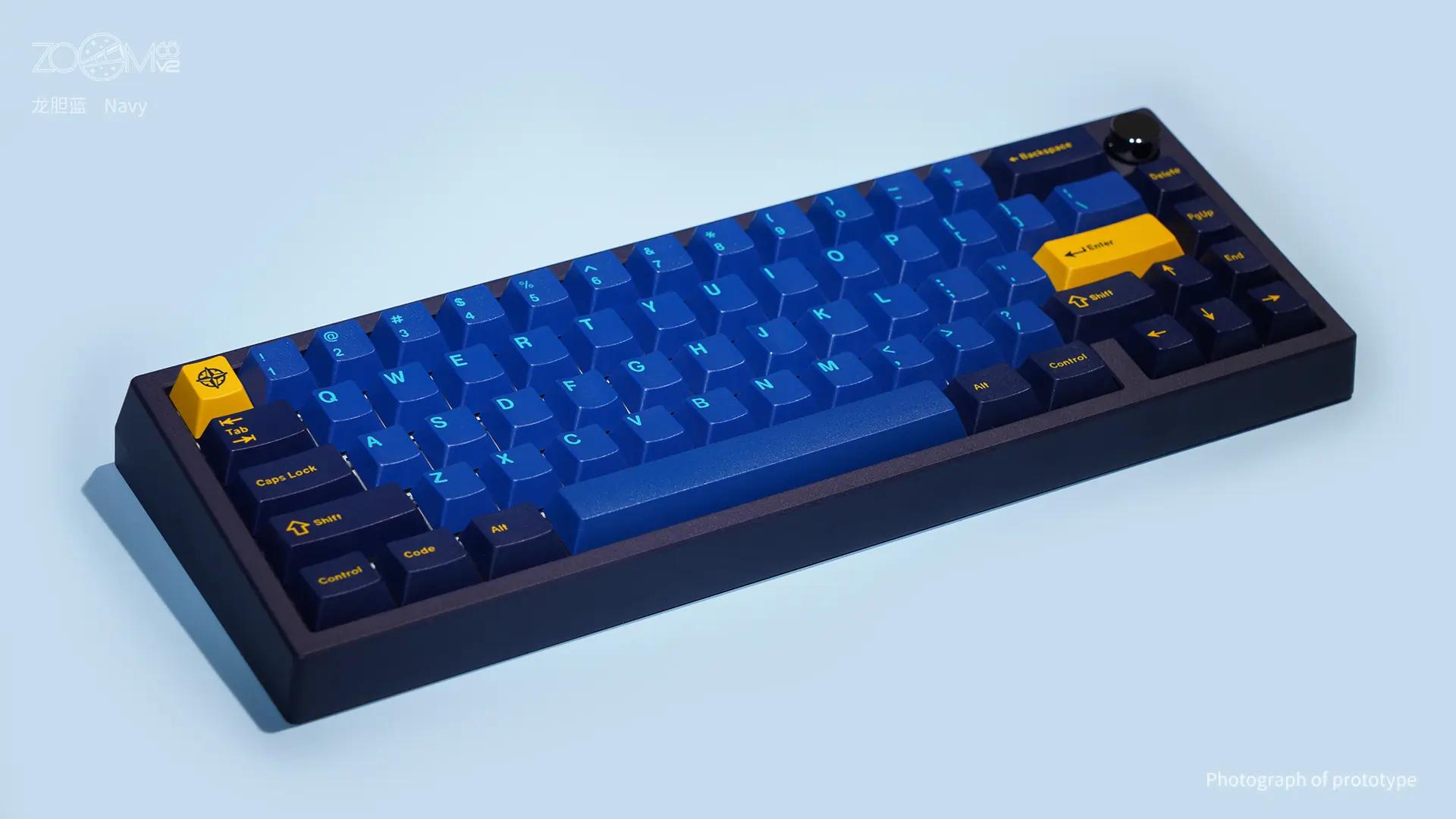 Meletrix Zoom65 V2 Navy Mechanical Keyboard - Main Image