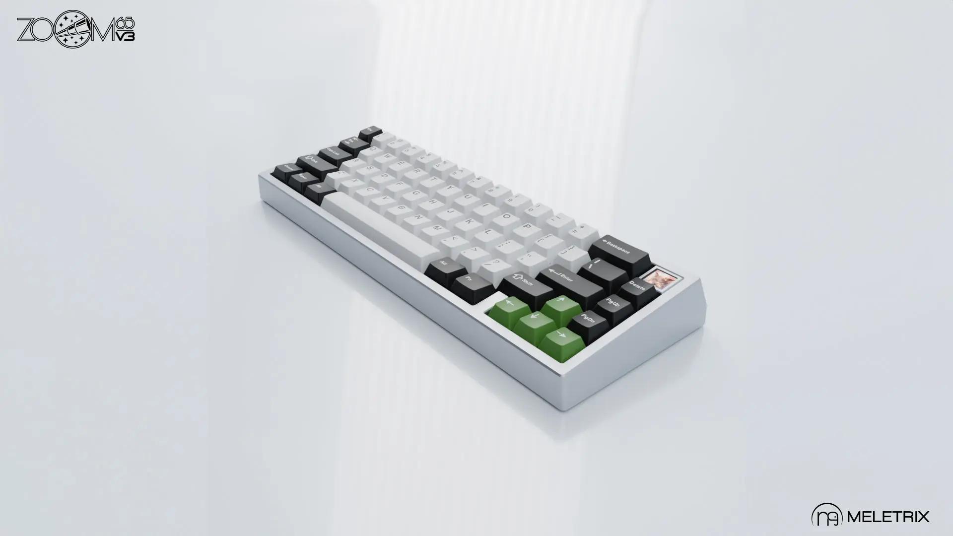 Meletrix Zoom65 V3 Panda Edition Mechanical Keyboard - Thumbnail 2