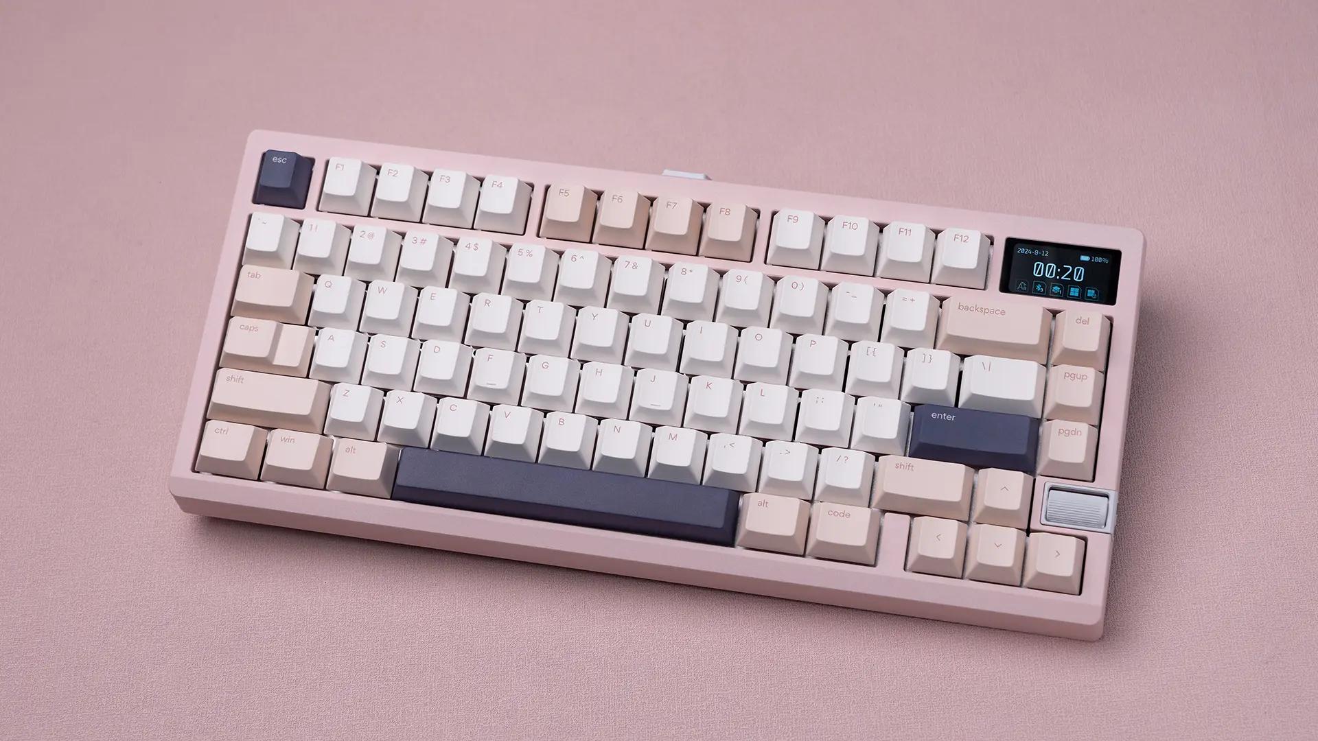 Meletrix Zoom75 TIGA Strawberry Icecream Mechanical Keyboard - Main Image