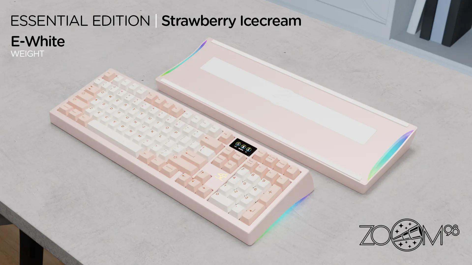 Meletrix Zoom98 EE Strawberry Icecream Mechanical Keyboard - Main Image