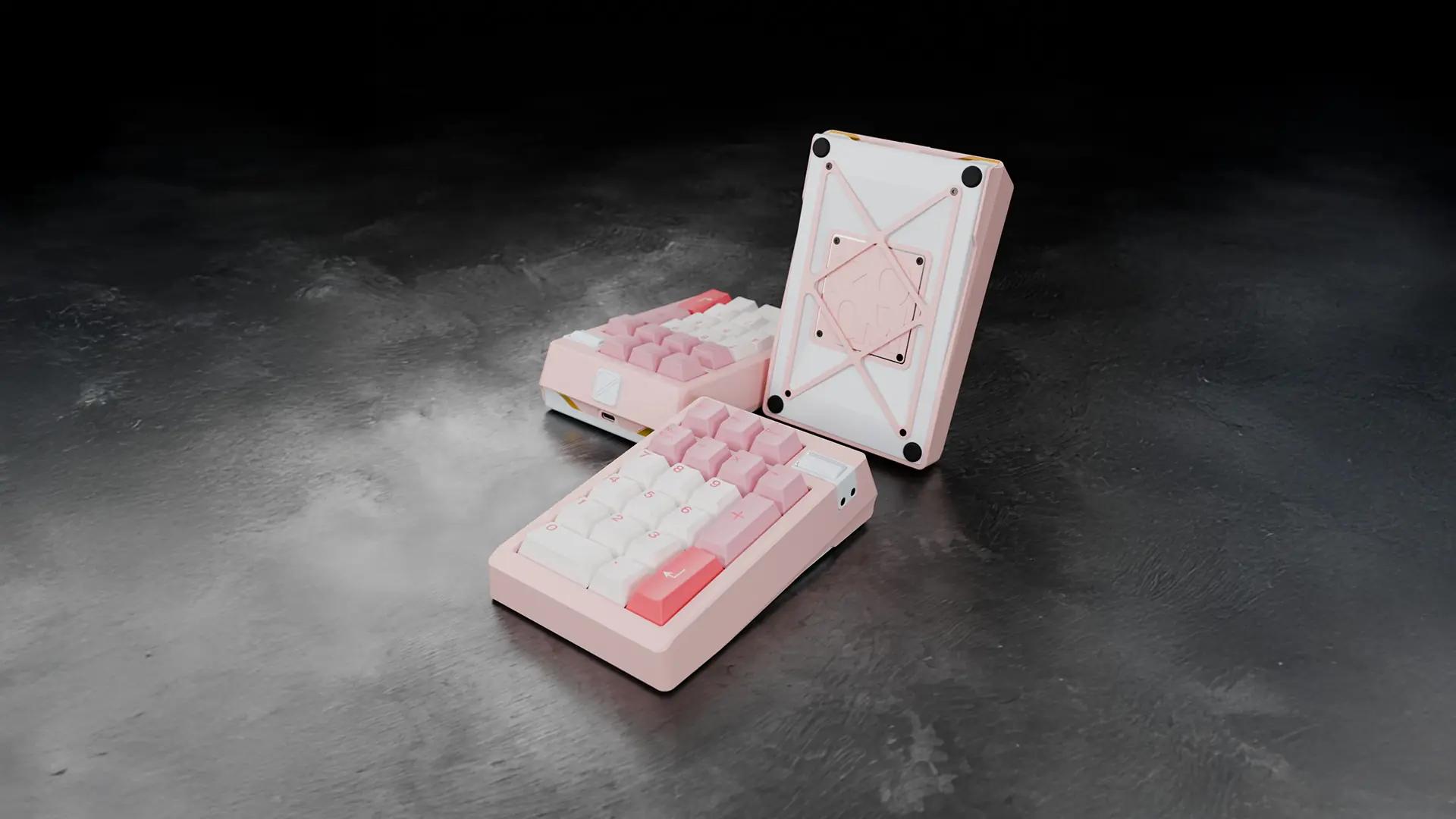 Meletrix ZoomPad TIGA Strawberry Icecream Mechanical Keyboard - Main Image
