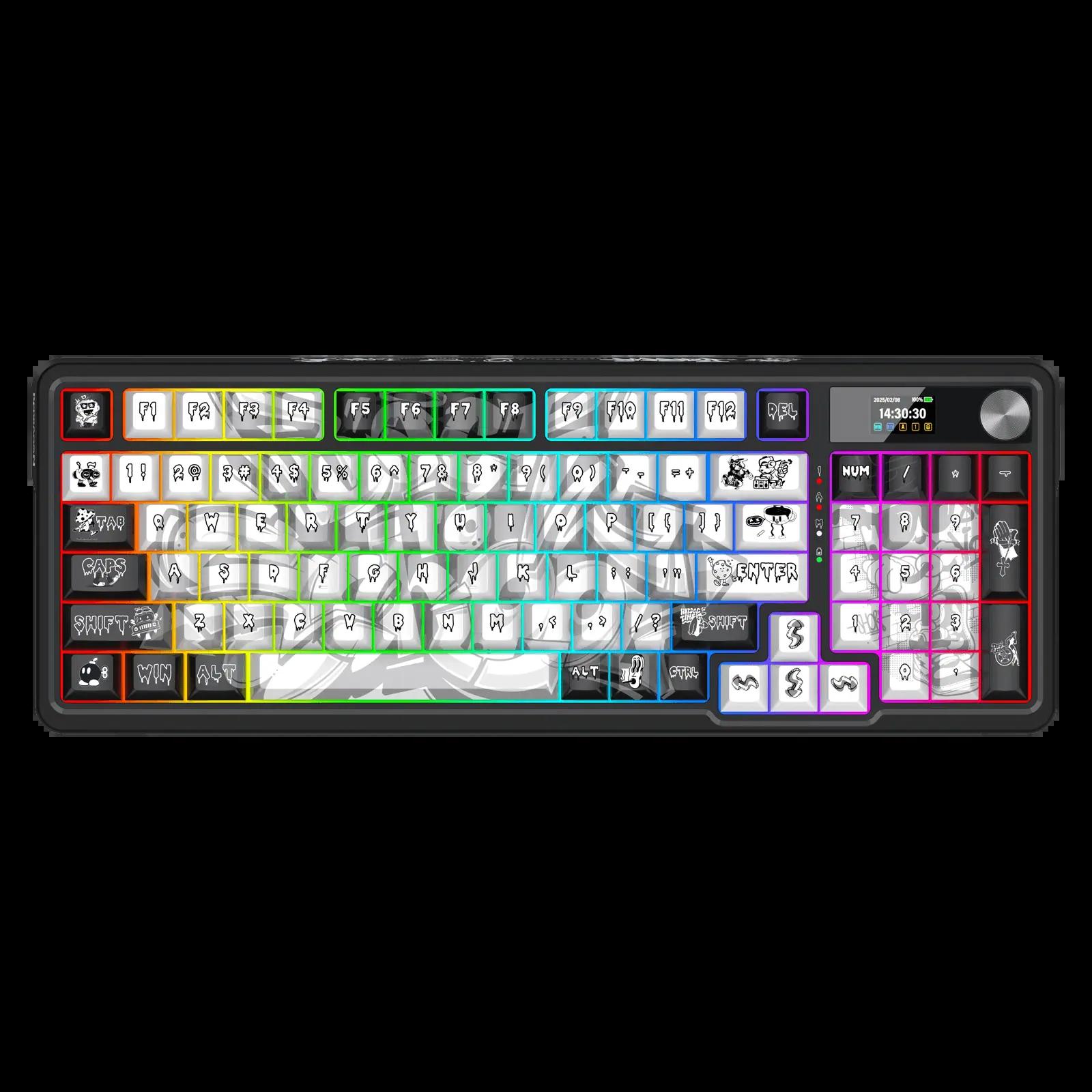 Redragon ARTEMIS K719 Pro Graffiti Mechanical Keyboard - Main Image