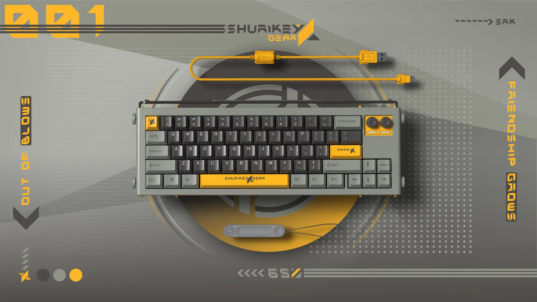 Shurikey Hanzo 001 Mechanical Keyboard - Main Image