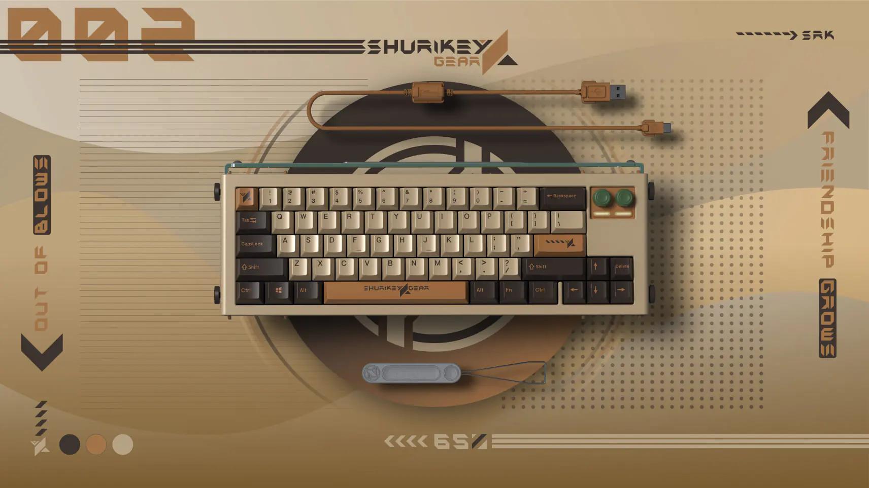 Shurikey Hanzo 002 Mechanical Keyboard - Main Image