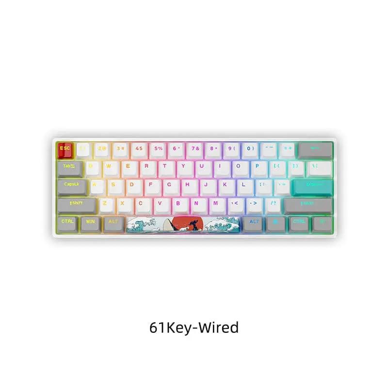 Skyloong GK61 Coral Sea Mechanical Keyboard - Main Image