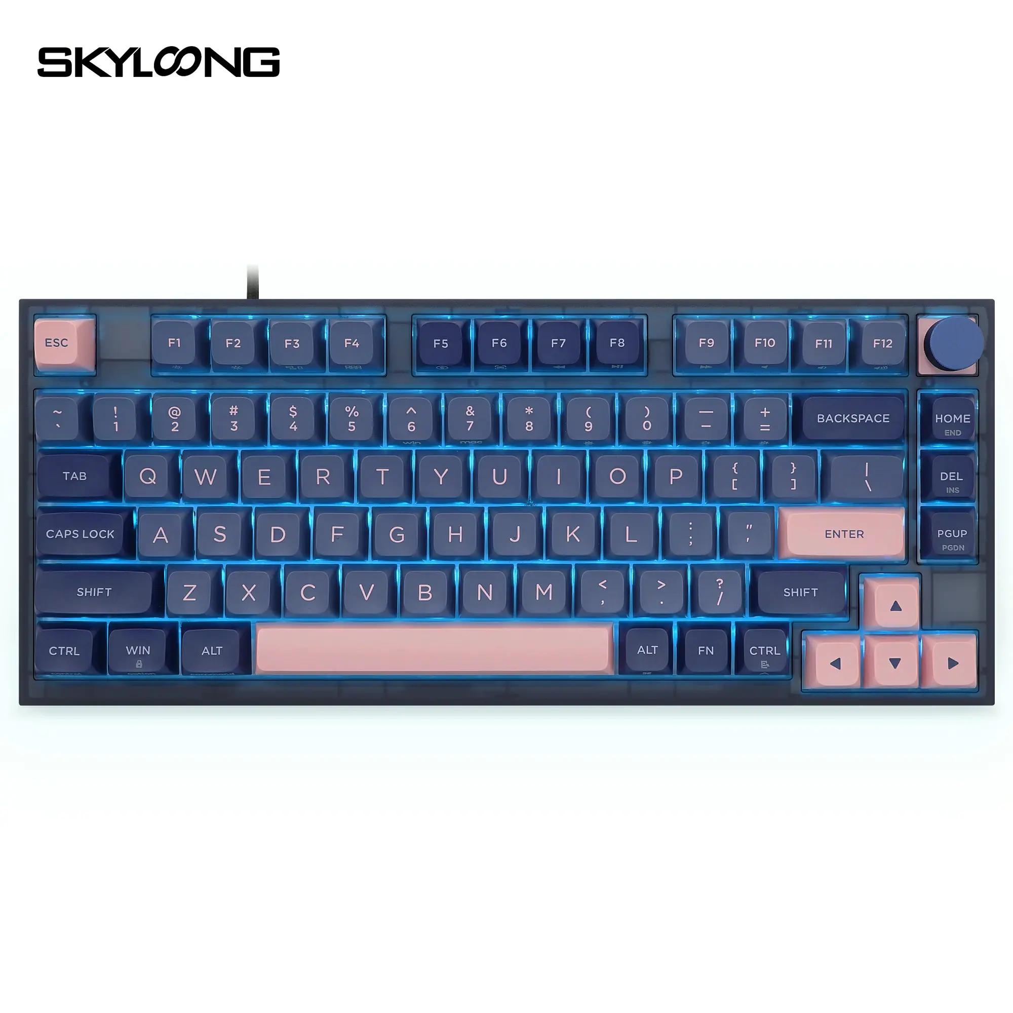 Skyloong GK75 BluePink Mechanical Keyboard - Main Image