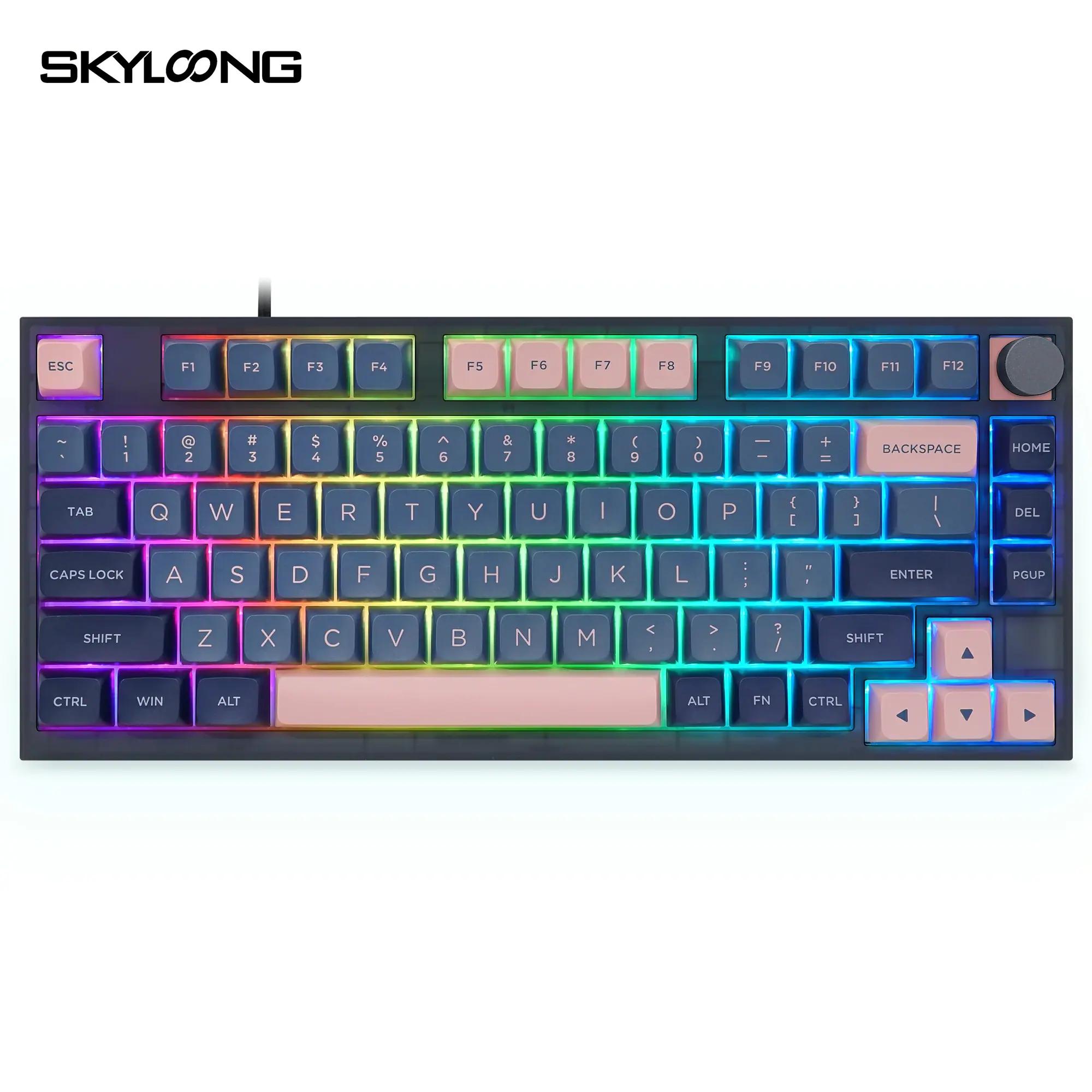 Skyloong GK75 BluePink Mechanical Keyboard - Thumbnail 2