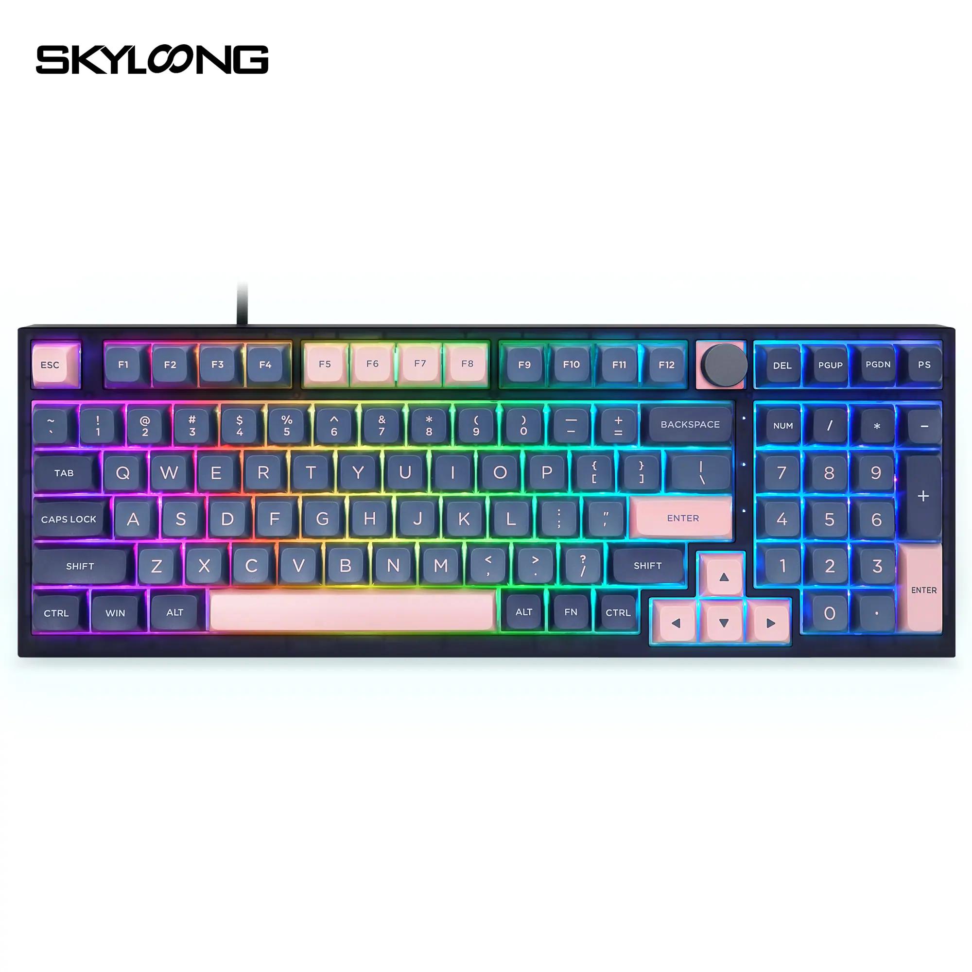 Skyloong GK980 BluePink Mechanical Keyboard - Main Image
