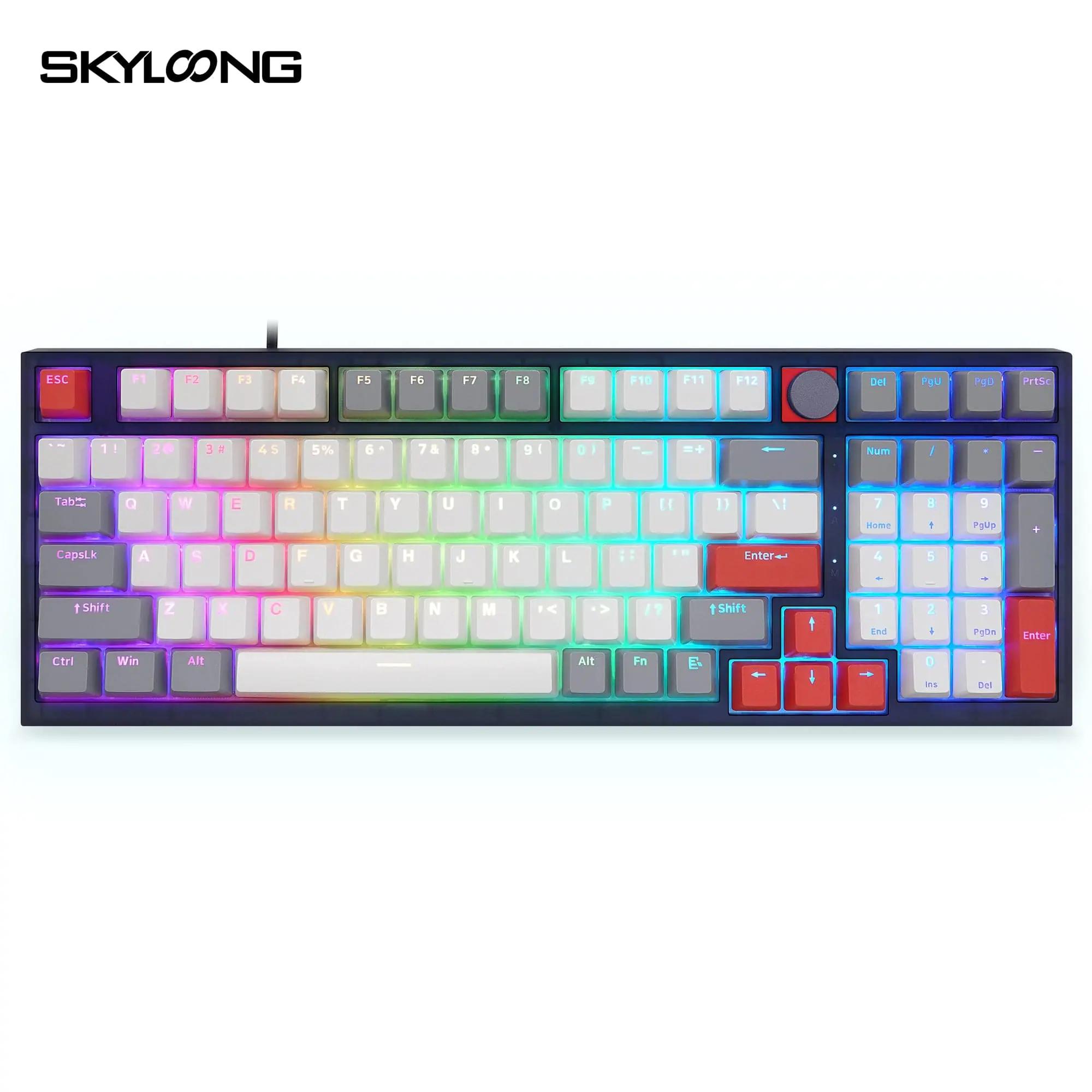 Skyloong GK980 GreyWhite Mechanical Keyboard - Main Image