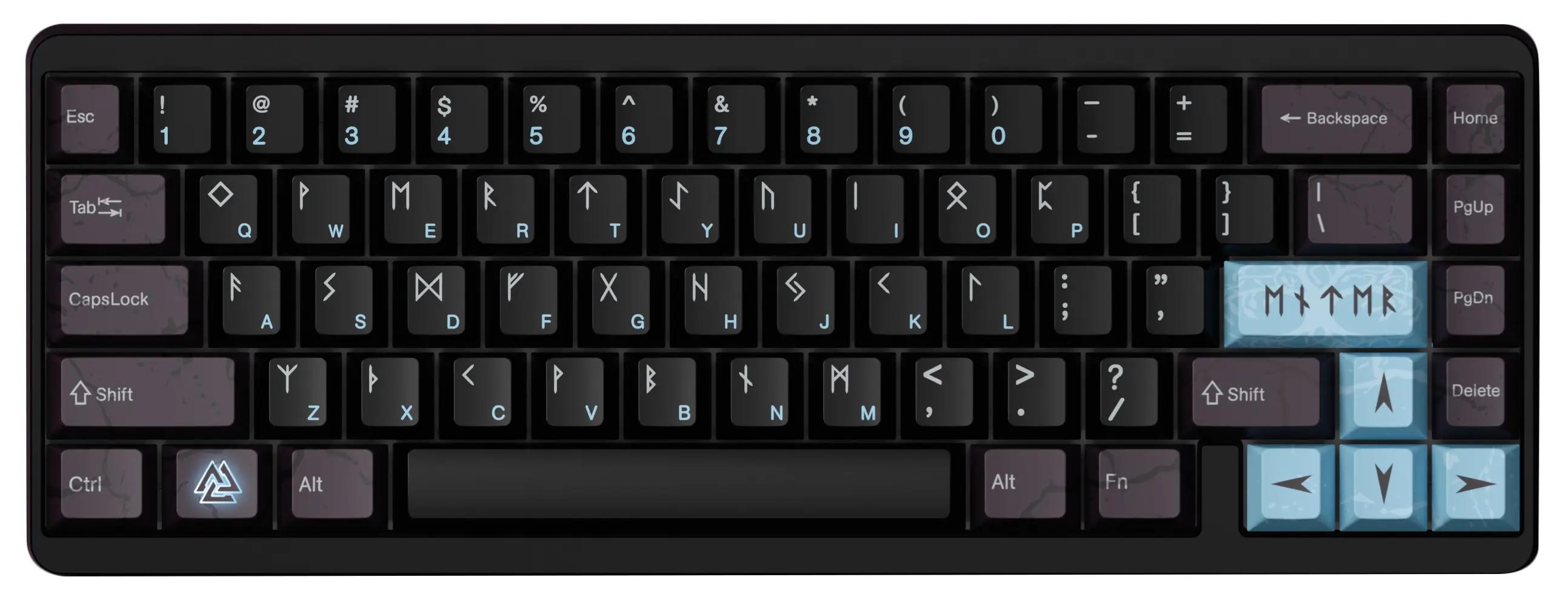 Varmilo Muse 65 Asgard HE Mechanical Keyboard - Main Image
