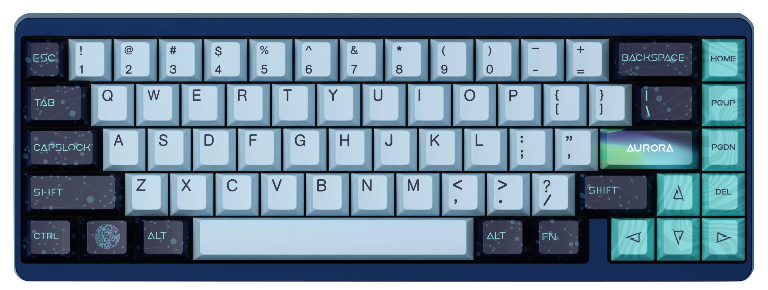 Varmilo Muse 65 Aurora HE Mechanical Keyboard - Main Image